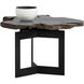 Wyatt 31 X 28 inch Black / Dark Brown Side Table